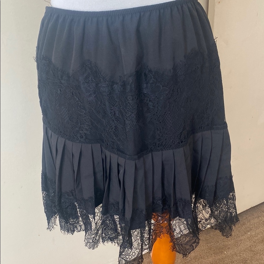 Elegant Black Lace Skirt